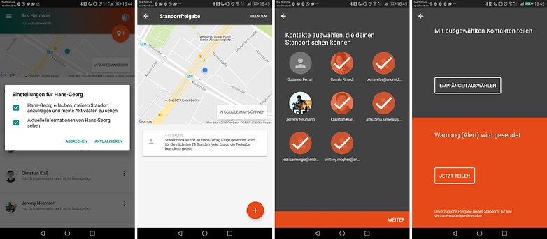 google trusted contacts alert de