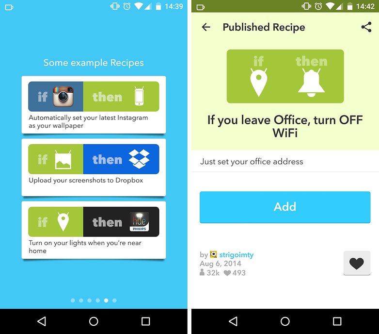 ifttt recipe