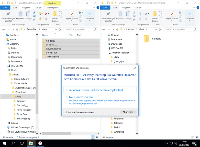 itunes windows transfer files