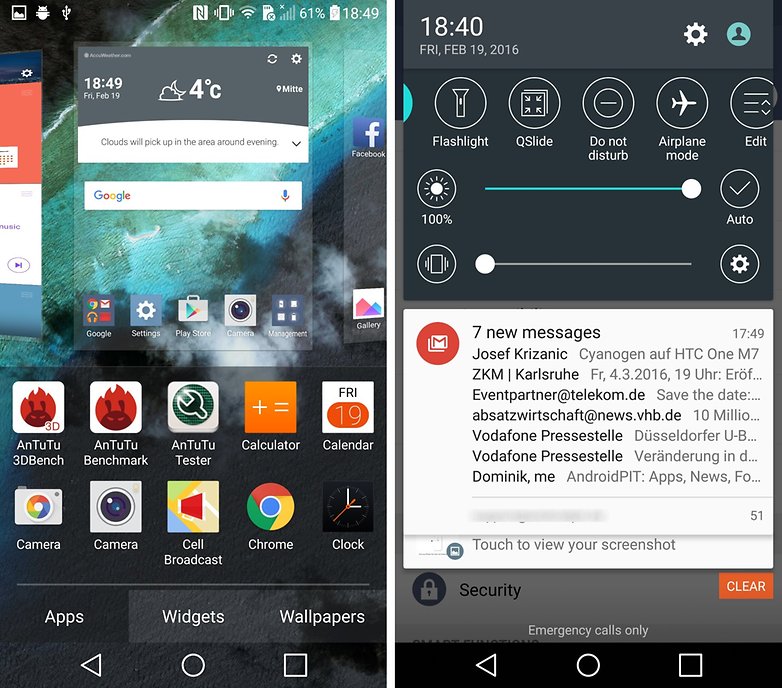 lg g4 home screen quick settings