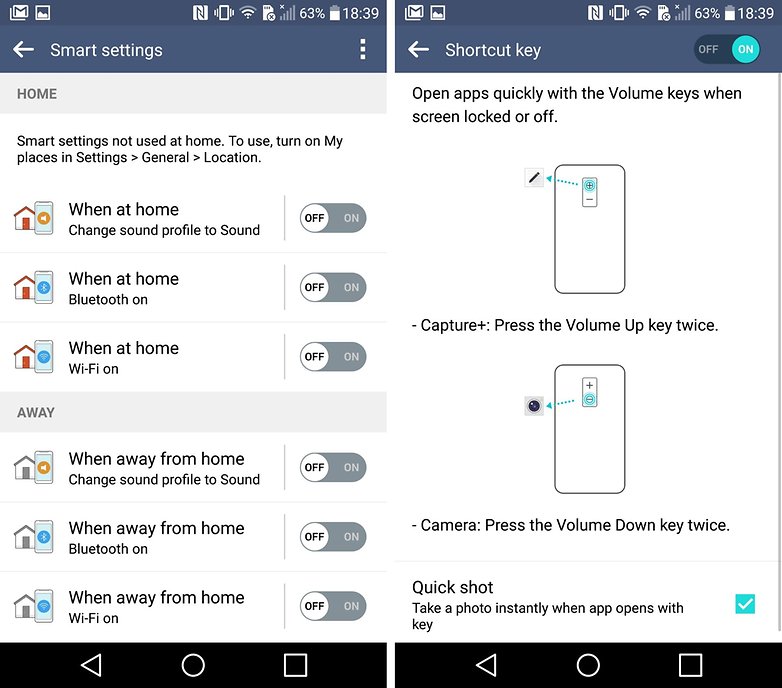 lg g4 smart settings