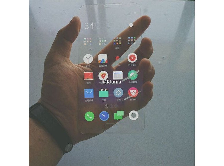 meizu pro 7 transparent display
