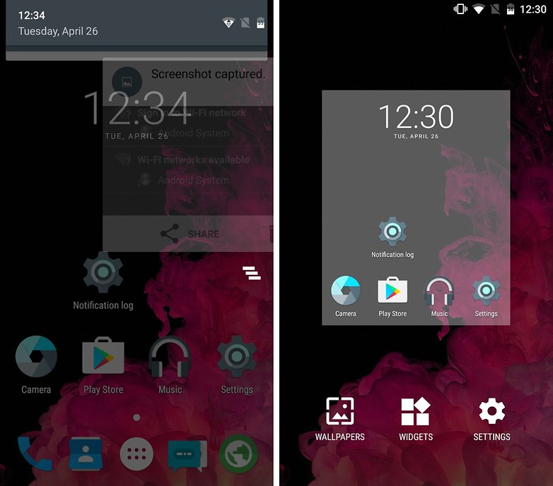 now launcher notification widget