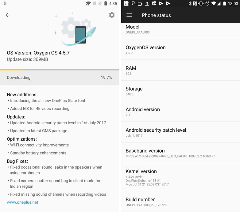 oneplus 5 oxygen os 457