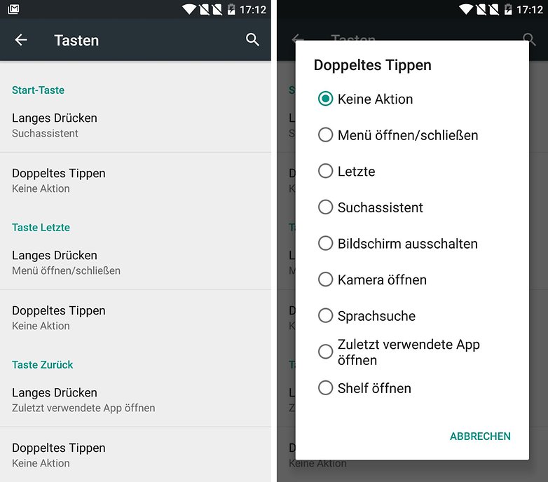 oneplus two long press de