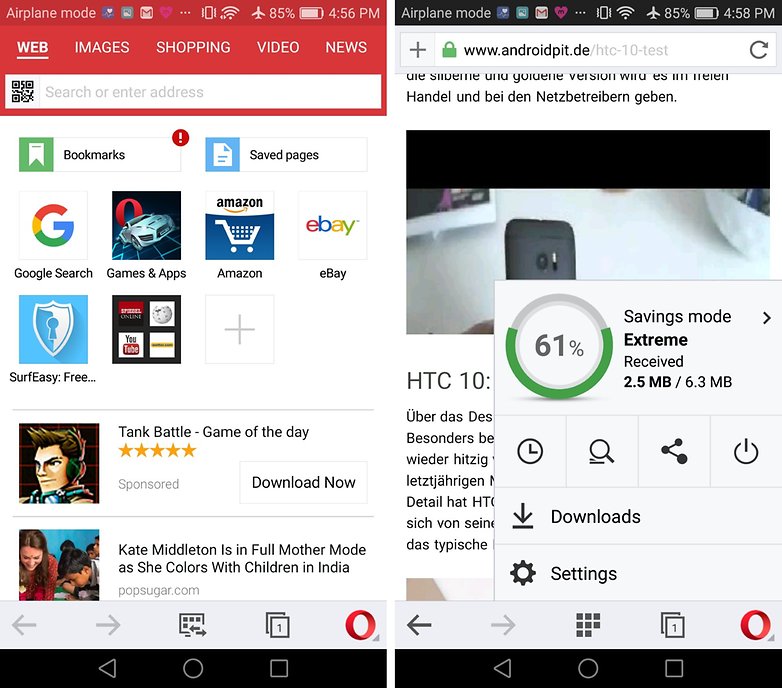 opera max savings