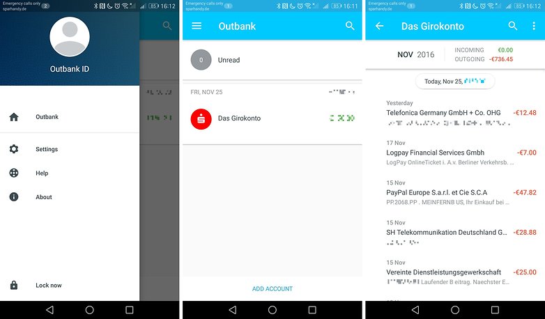 outbank transfers de