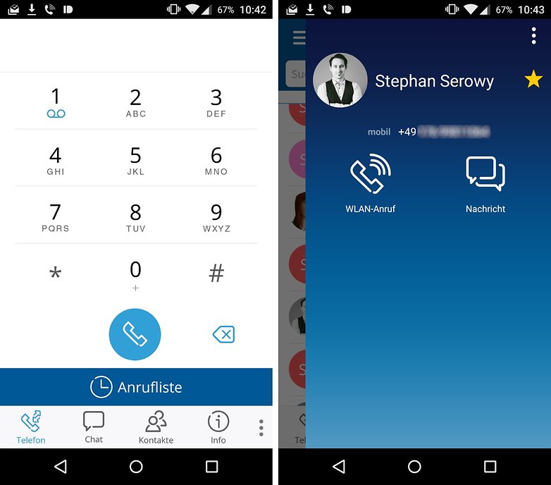 outgoing wifi calls o2 de