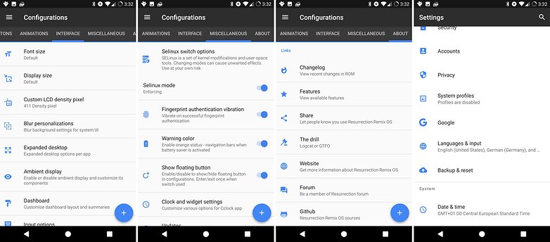 resurrection remix configurations p3