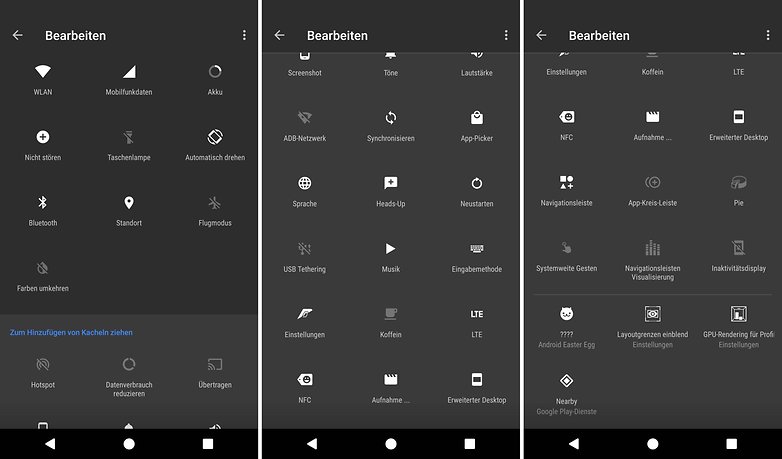 resurrection remix quick settings