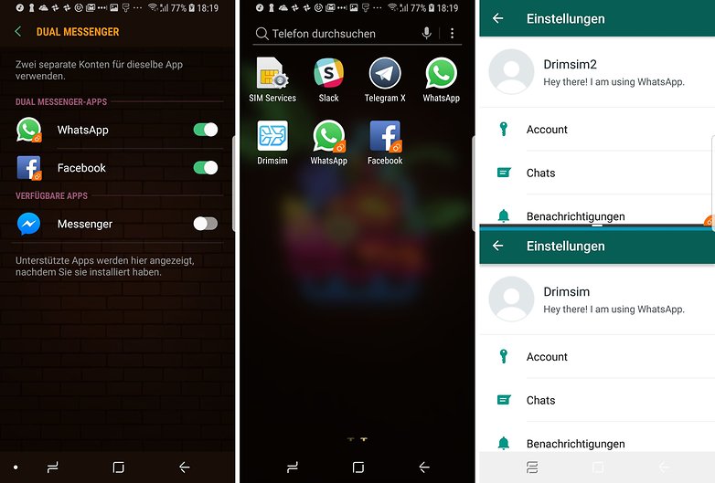 samsung dual messenger de
