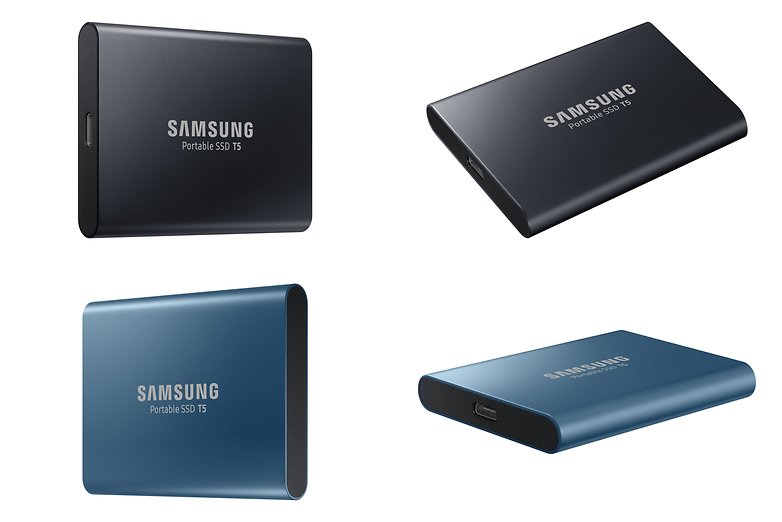 samsung portable t5 ssd black blue