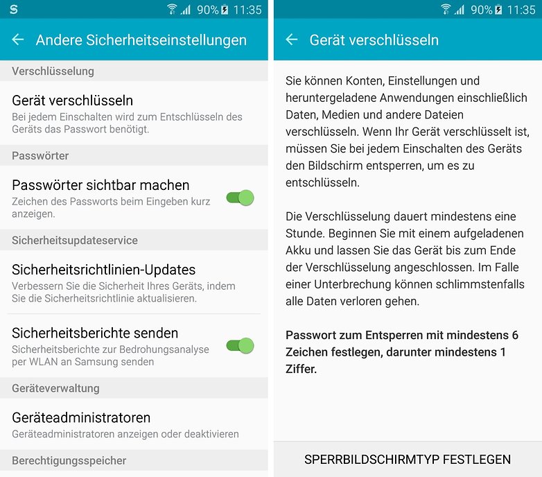 smartphone encryption de