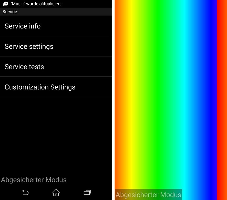 sony xpeira z3 service settings