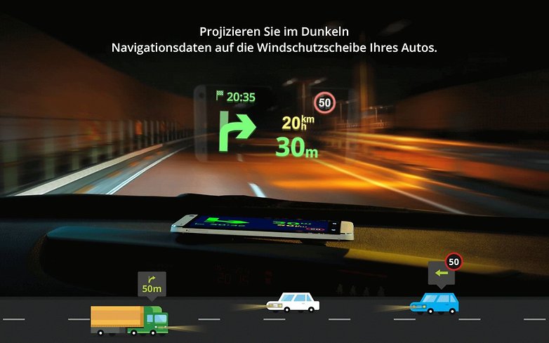 sygic in windshield