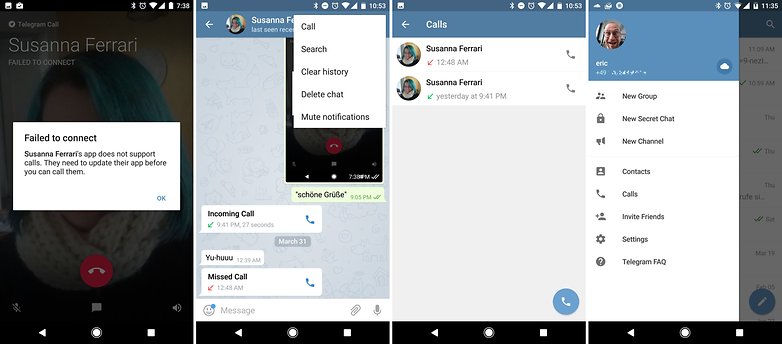 telegram calls