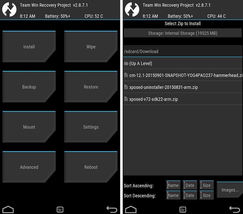 twrp install zip