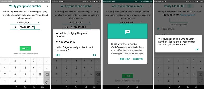 whatsapp two accounts landline number