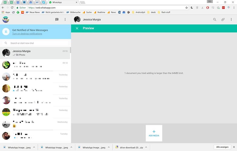 whatsapp web file transfer