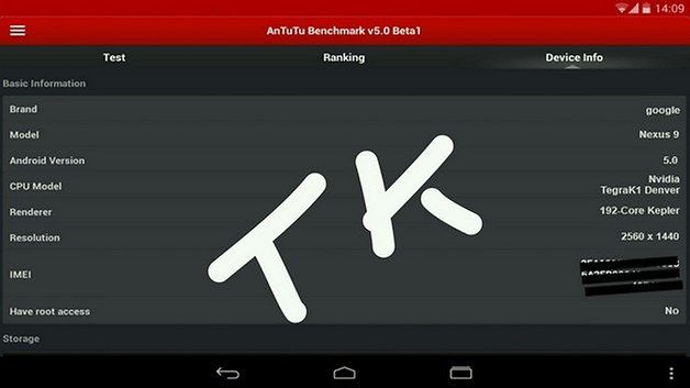nexus9 antutu specs