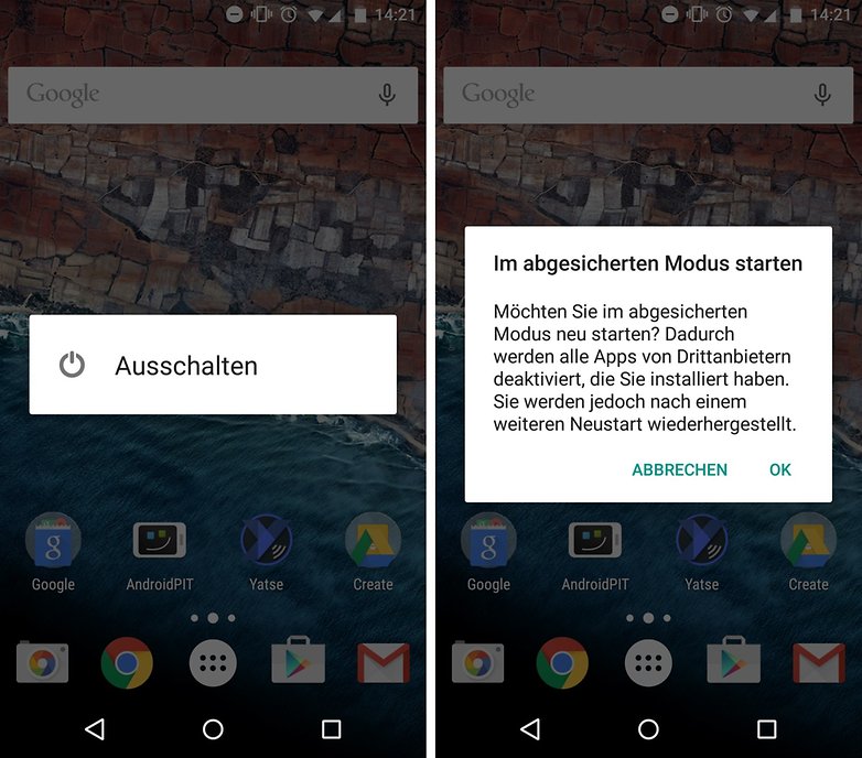 nexus safe mode activate de