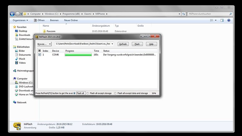 miflash done