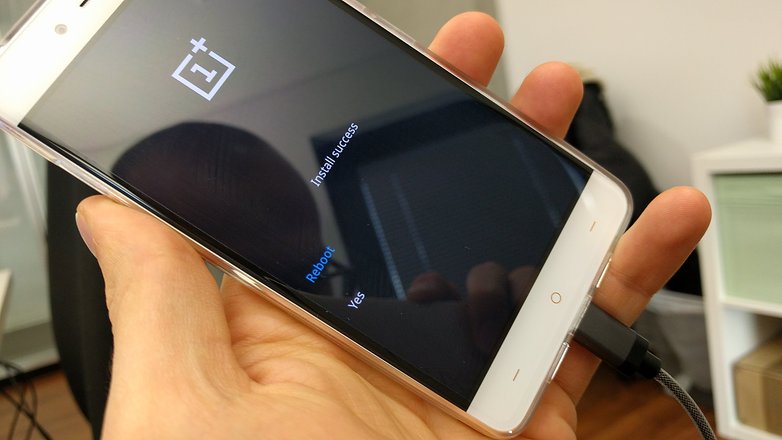 oneplus x android update installation success