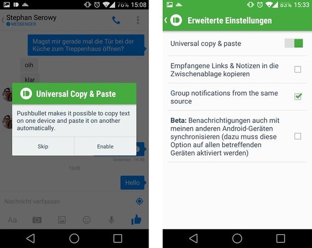 pushbullet copy paste