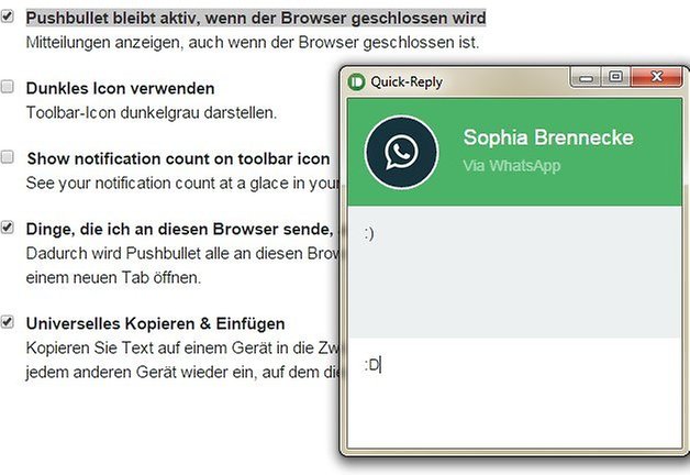 whatsapp am pc pushbullet 2