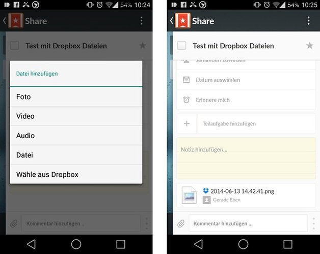 wunderlist dropbox de