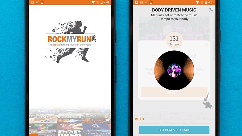 AndroidPIT best free android music apps rockmyrun