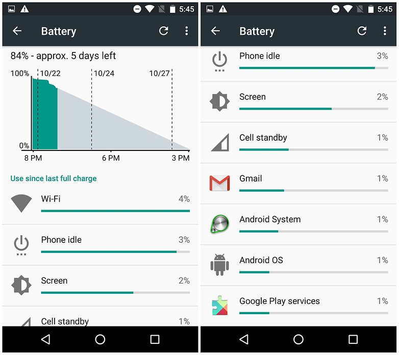 Androidpit nexus 5 fim de dia, duas baterias doze