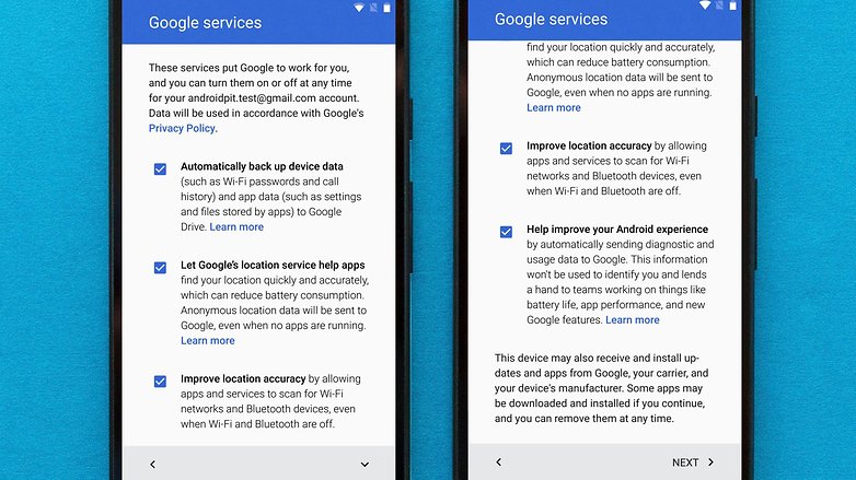 androidpit setup screen 5
