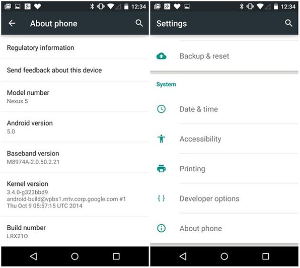 androidpit enable developer options