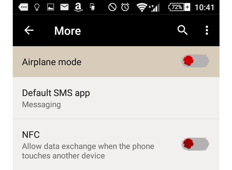androidpit airplane mode screenshot چگونه باتری گوشی اندرویدی خود را سریع شارژ کنیم