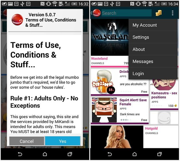 Porn Mobile apps spuiten Bukkake orgie