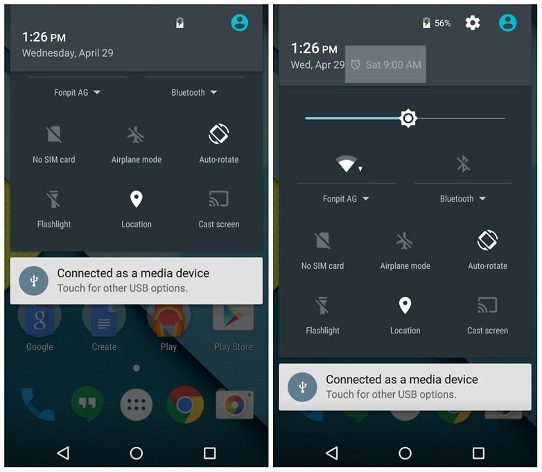 androidpit quick settings clock