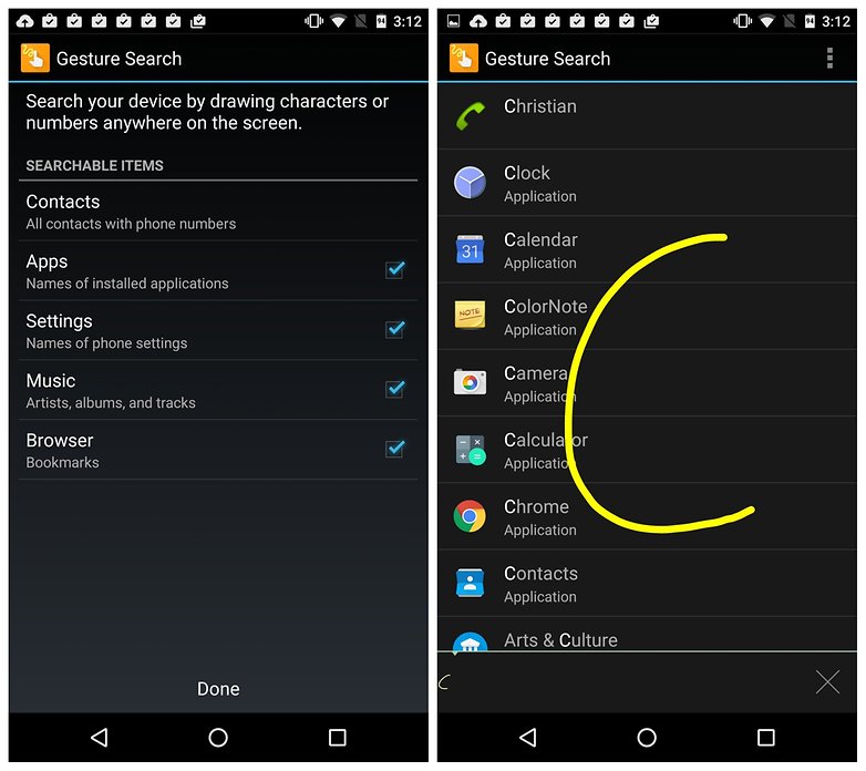 androidpit google gesture search 2