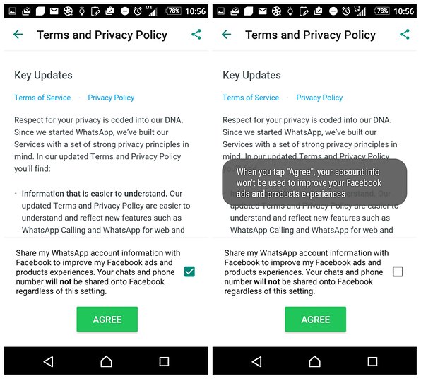 whatsapp new privacy policy date