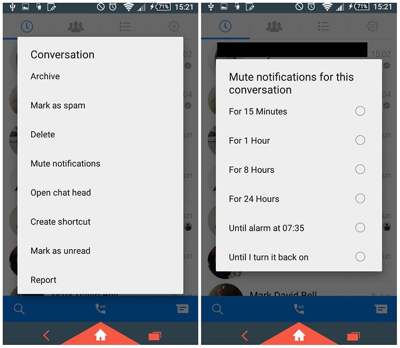 facebook messenger androidpit mute one