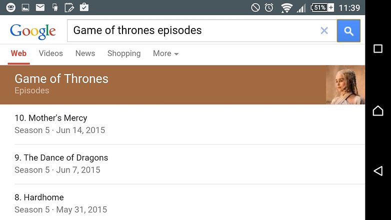 androidpit google search tips tv show episodes