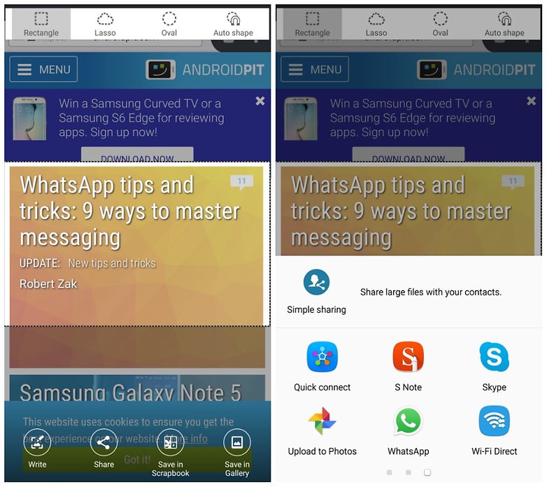 androidpit galaxy note 5 software screen one
