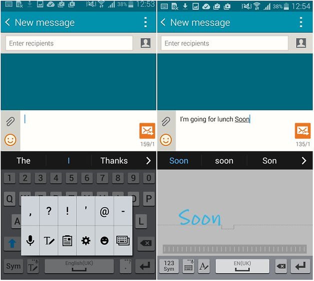 androidpit galaxy note 4 s pen screenshot message