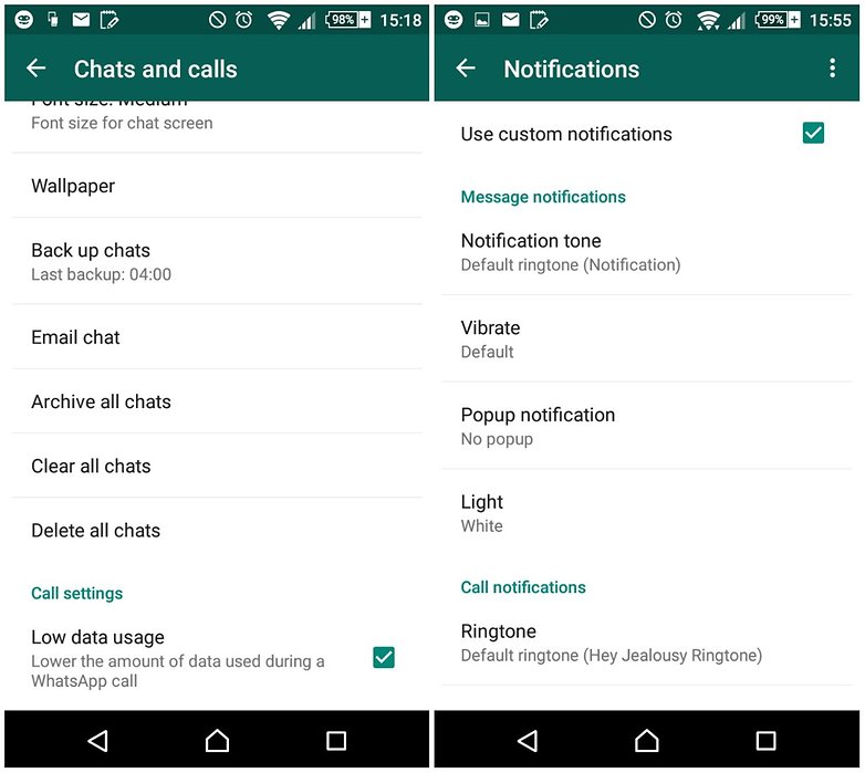 androidpit whatsapp chats calls notifications