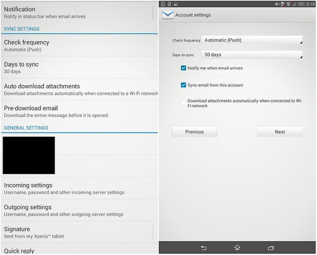 androidpit xperia z3 tablet compact уведомления по электронной почте