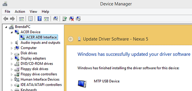 Nexus5 Not Recognised BadDriver