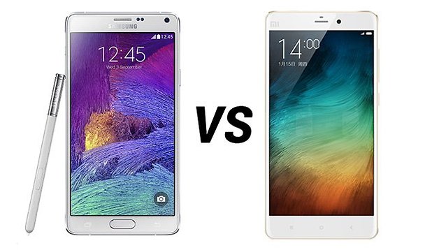 Samsung Galaxy Note 4 vs Xiaomi Mi Note - Comparación de phablets