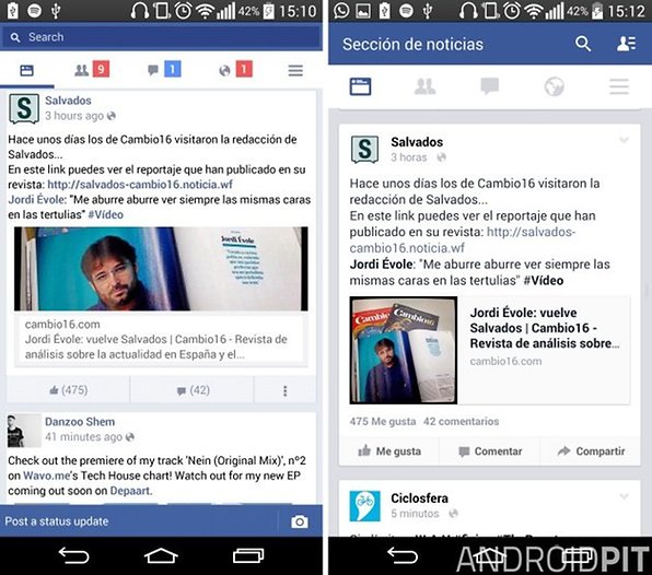 Facebook vs Facebook Lite ¿Lo ligero es mejor? AndroidPIT