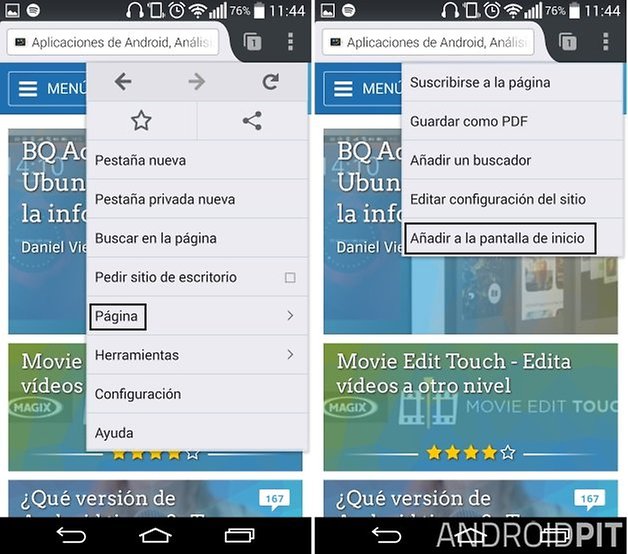 marcadores android 4