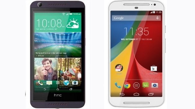 moto g htc desire 626 5